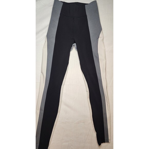 Athleta Pants Women S Leggings Crest Colorblock Stretch Hi Rise Black - Picture 2 of 8